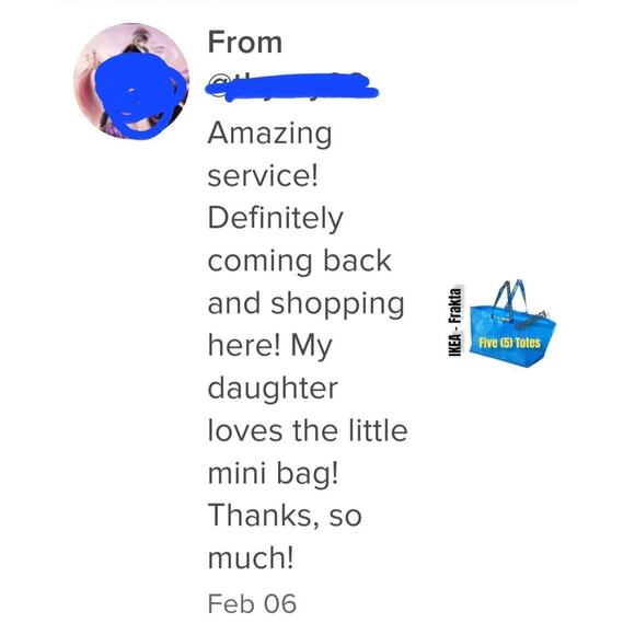 IKEA FRAKTA Five (5) Large Blue Reusable Shopping Bag Laundry Tote Eco Friendly - Picture 7 of 12